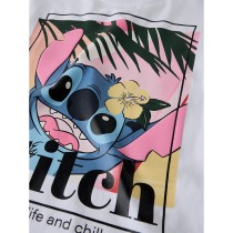 NAME IT Stitch T-shirt Aftina Bright White